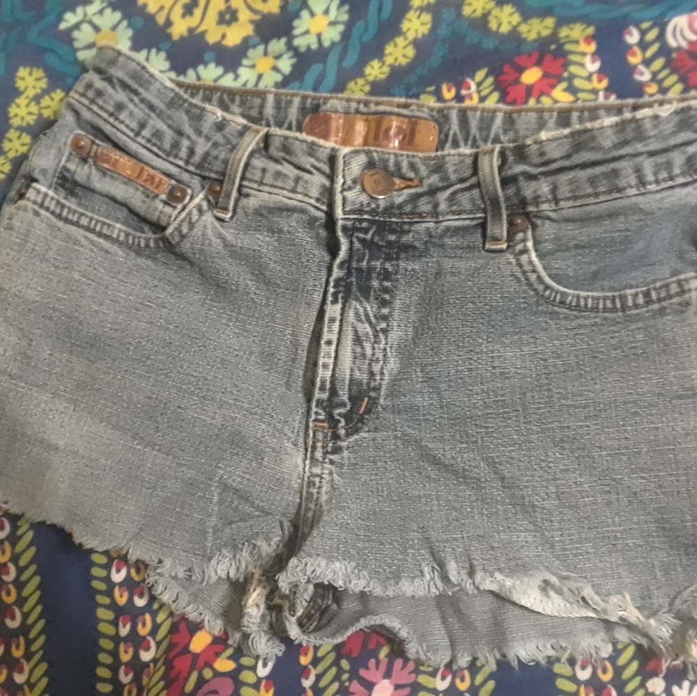 L.E.I. lei cut off denim Jean shorts sz 5